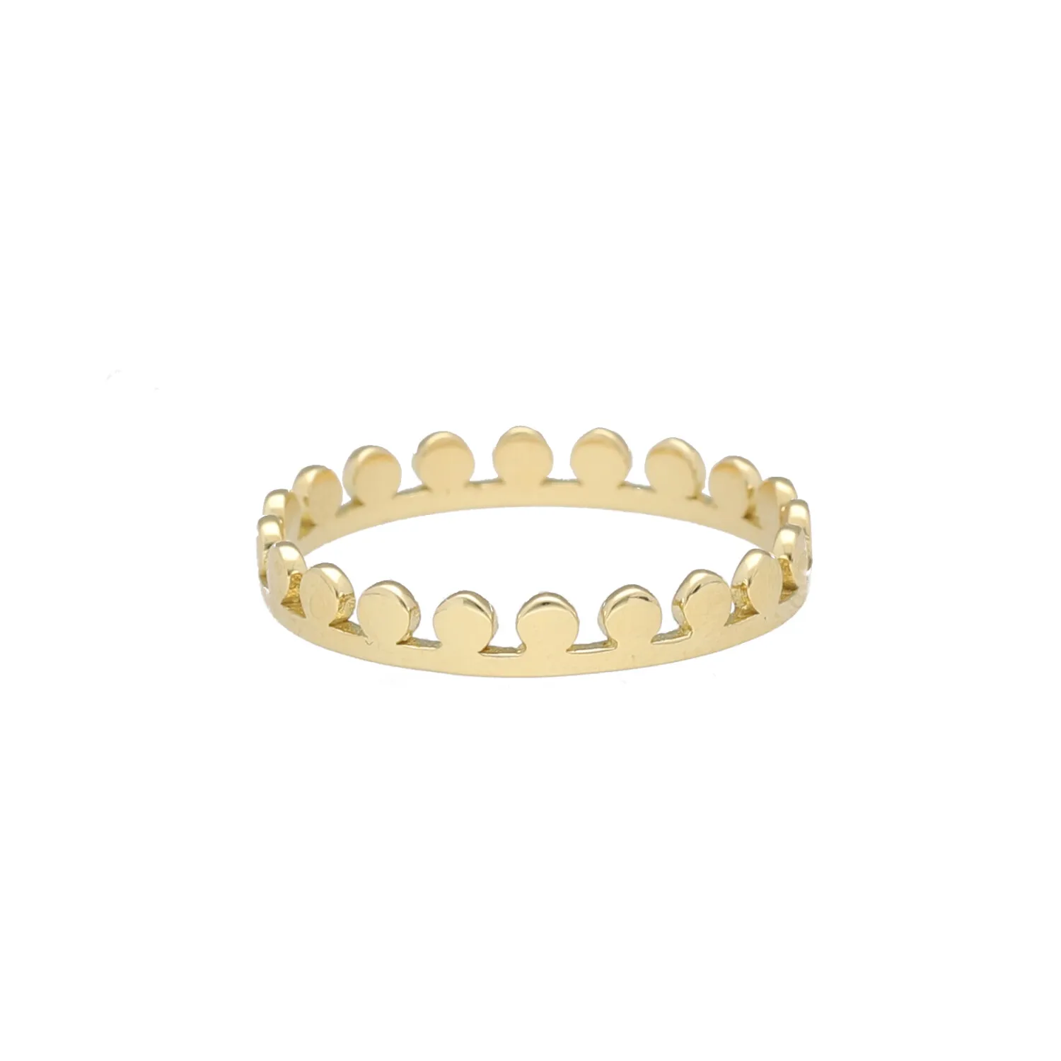Gold Crown ring for men and women in high quality gold.
