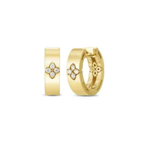 Love earrings in Verona with diamonds