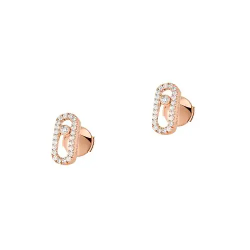 Move Uno Earrings in Rose Gold