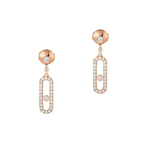 Move Uno dormeuse earrings in rose gold