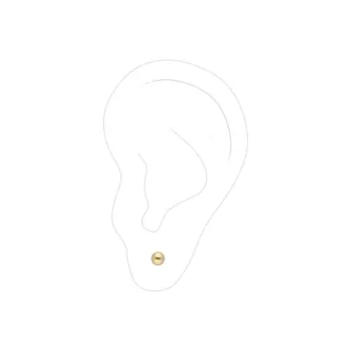 Babykugel-Ohrringe aus Gelbgold